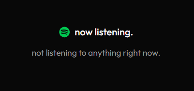Spotify widget showing idle state